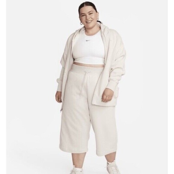 Nike Sportswear Phoenix Fleece Women 3X High-Waisted Cropped Sweatpants - Picture 5 of 16